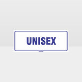 Custom Gate Signs,Unisex Toilet White Background Sign